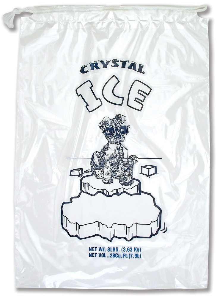 8 lb / 10 lb / 20 lb Ice Bags with Drawstring