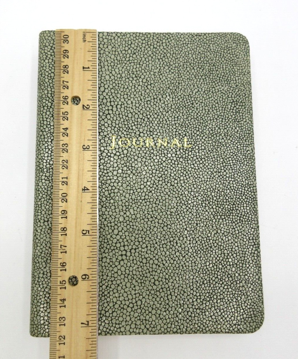 Graphic Image Travel Journal 7″ Leather Soft Cover 224 Lined Pages $90 GREEN