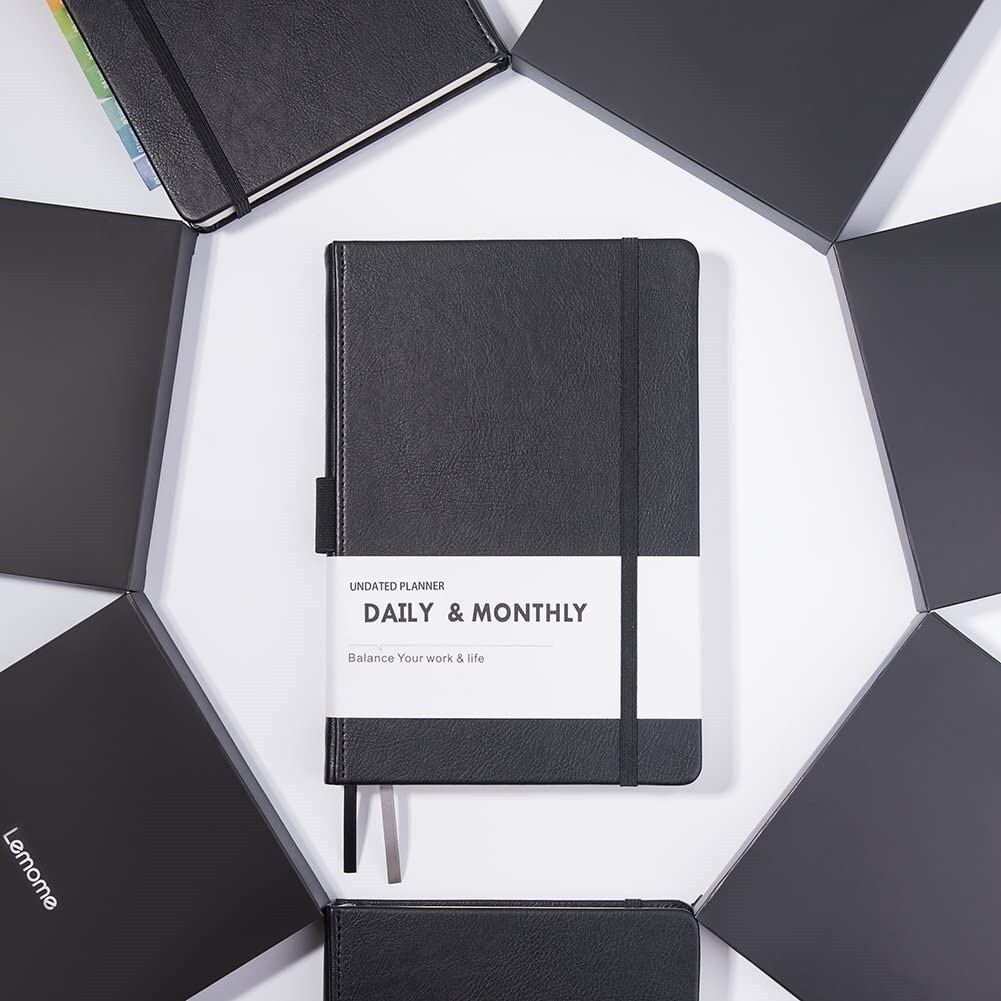 Premium UNDATED Weekly & Monthly Planner (Black)
