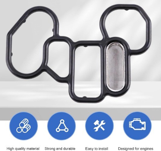 3 PCS Head Gasket Oil Filter Adapter Gasket Kit, 15825-P8A-A01 361 Size: 3 PCS