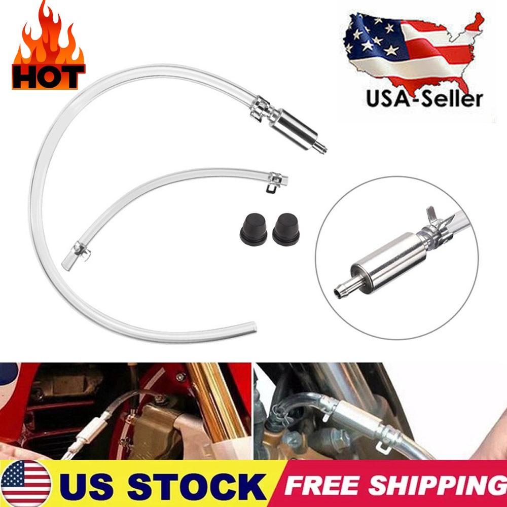 2PCS Brake Bleeder Hose One Way Check Valve Tube Bleeding Tool for Car Motorcyle