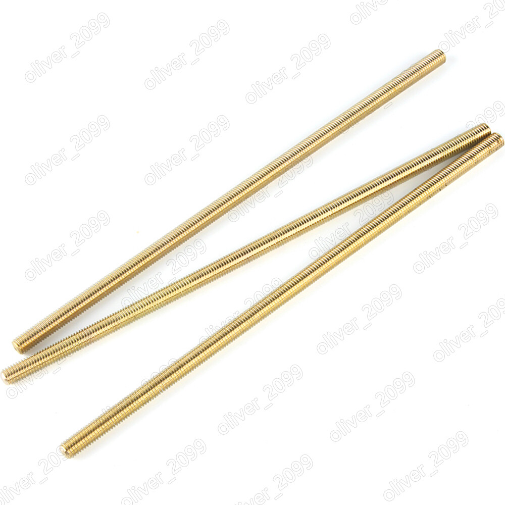 M2 M3 M4 M5 M6 M8 M10 M12 M16 M20 Brass Threaded Rods Metric Thread Stud Bolts