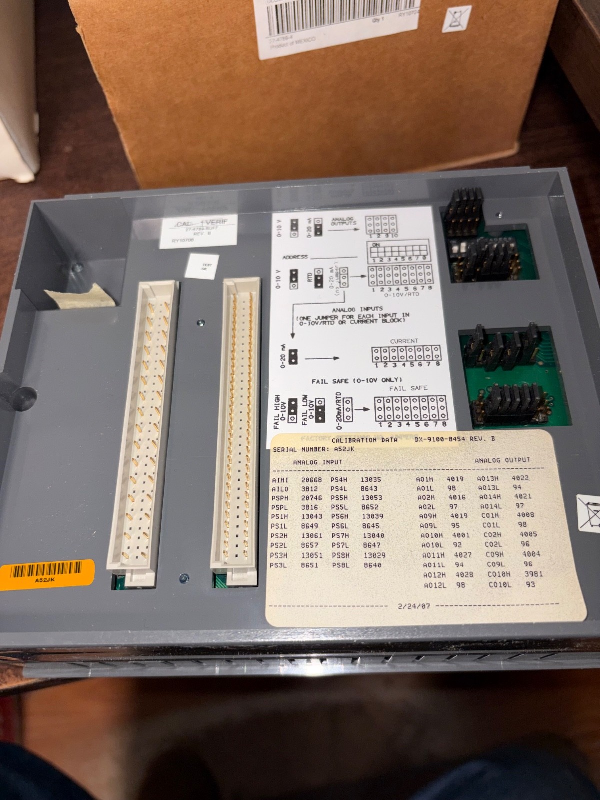 NOS JOHNSON CONTROLS DX-9100-8454 METASYS CONTROLLER . B513