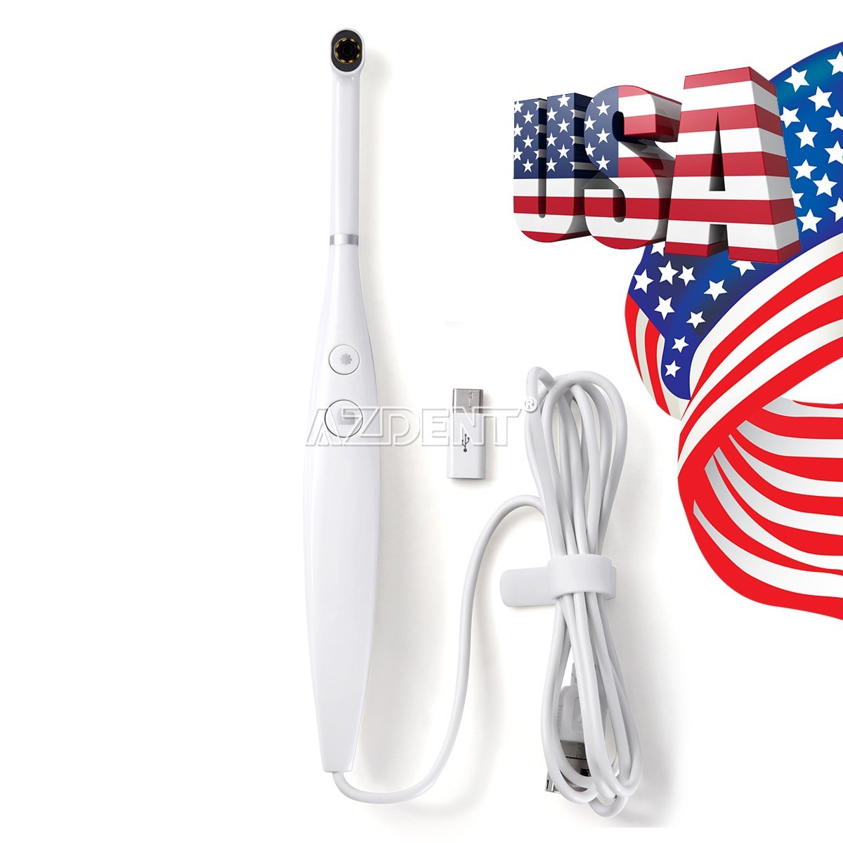 AZDENT Dental Intraoral Camera USB Imaging Intra Oral HD Camera 8 LED light