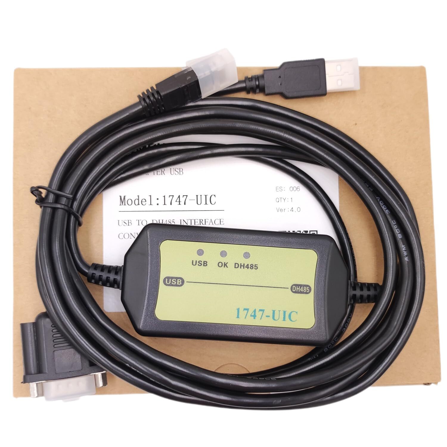 1747-UIC PLC Cable For Allen Bradley 1747-UIC – USB to DH485 – USB to 1747-PIC