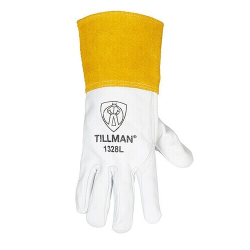 2 PAIR Tillman 1328 Grain Pearl Goatskin Leather TIG Welding Gloves 4″ Cuff S-XL
