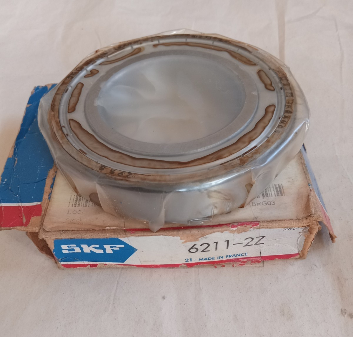 SKF 55mm ID 100mm OD 21mm W Double Shielded Deep Groove Ball Bearing 6211-2Z