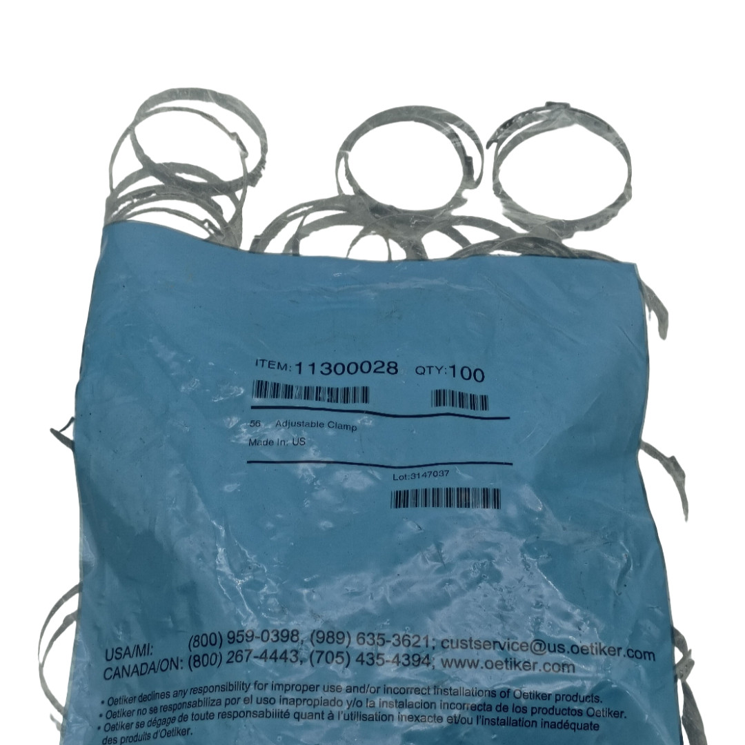Oetiker 11300028 Adjustable Ear Hose Clamps 47.5-56mm Lot of 100