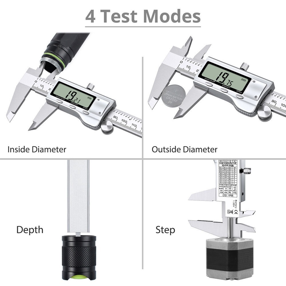 6″ 150mm Digital Caliper Micrometer LCD Gauge Vernier Electronic Measuring Tool