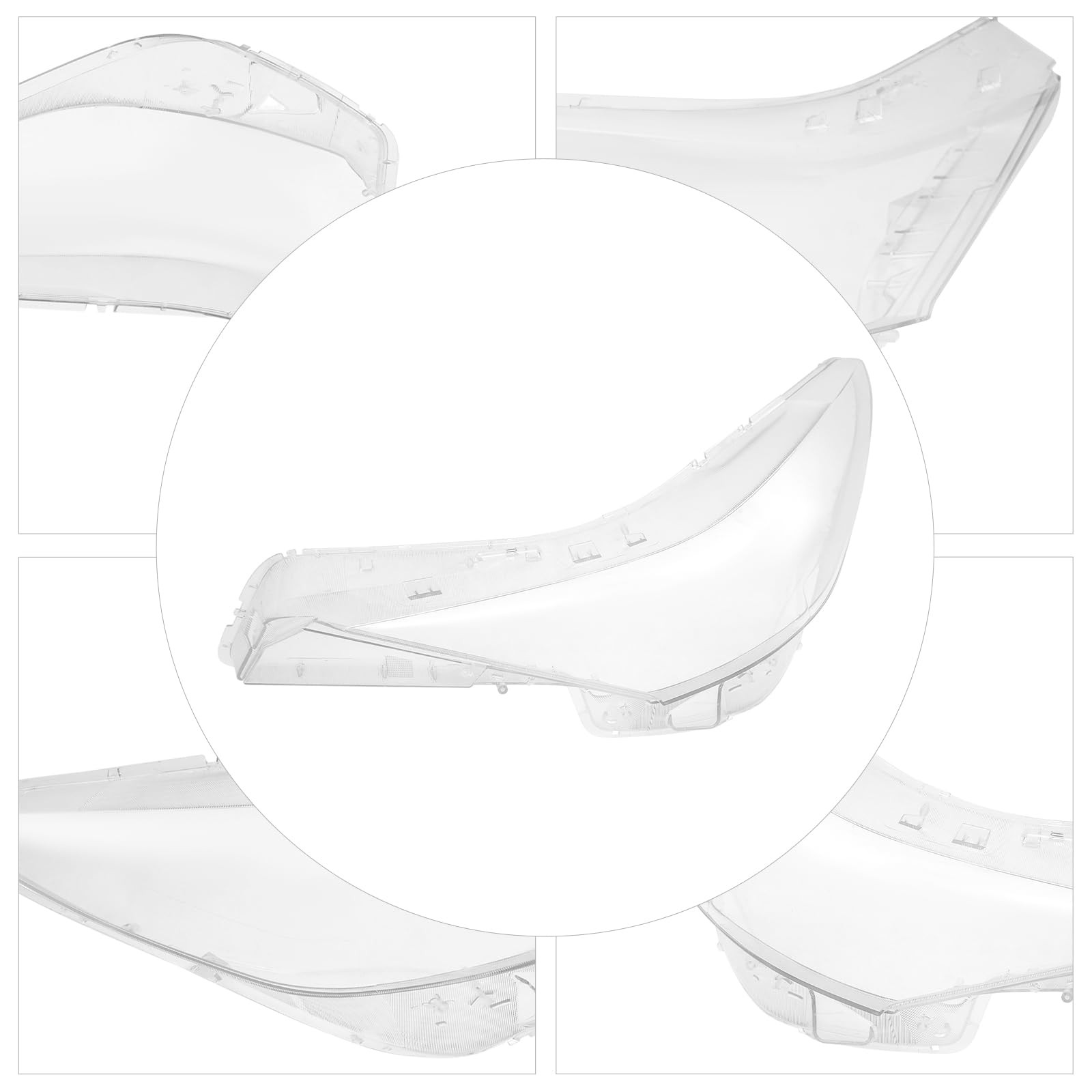 Right Headlight Lens Cover for 2021-2023 Hyundai Elantra Passenger Side Clear