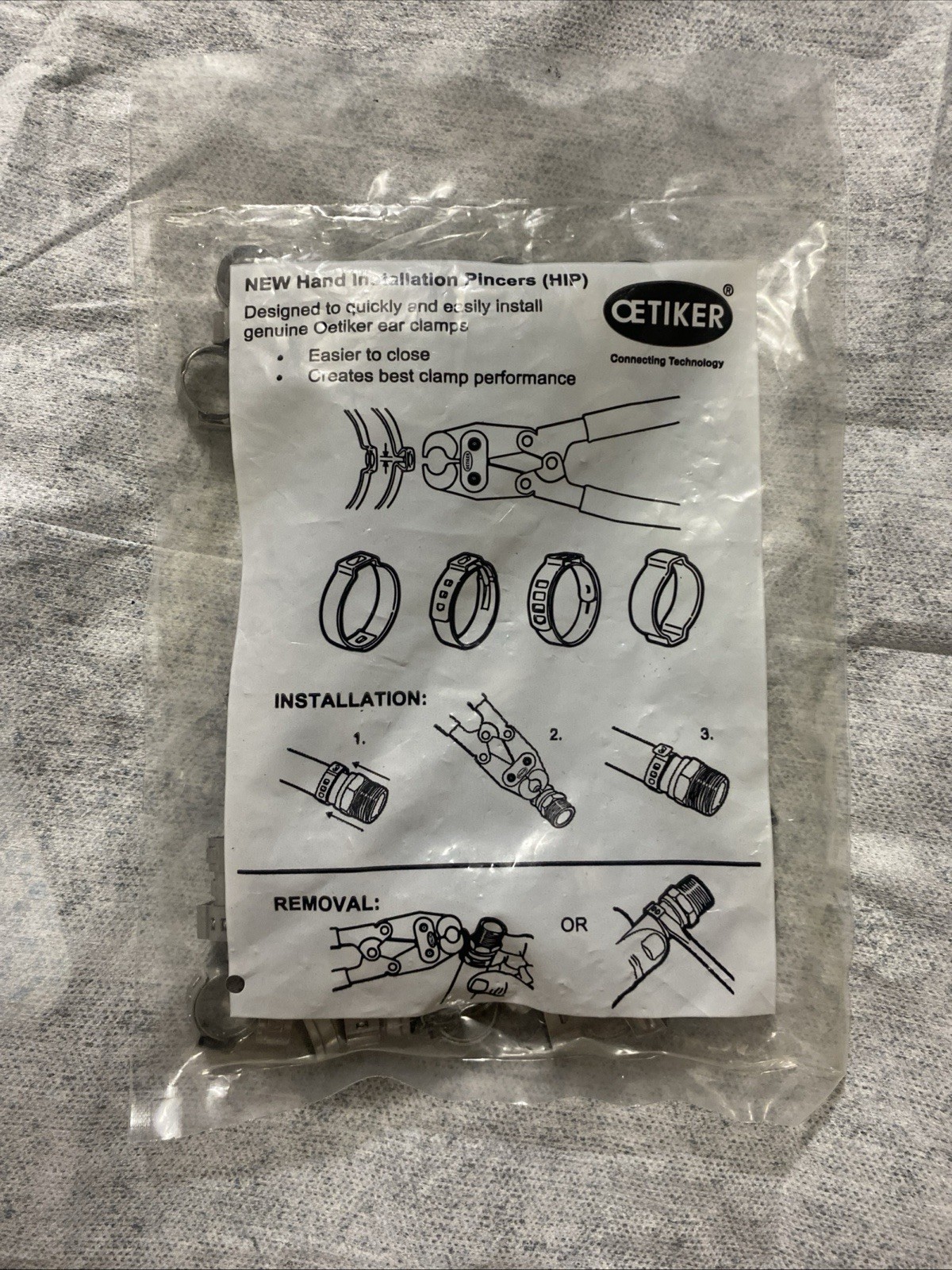 Oetiker 16700012 Stepless Ear Clamp, One Ear Clamp- 14mm (Open) (Pack Of 100)