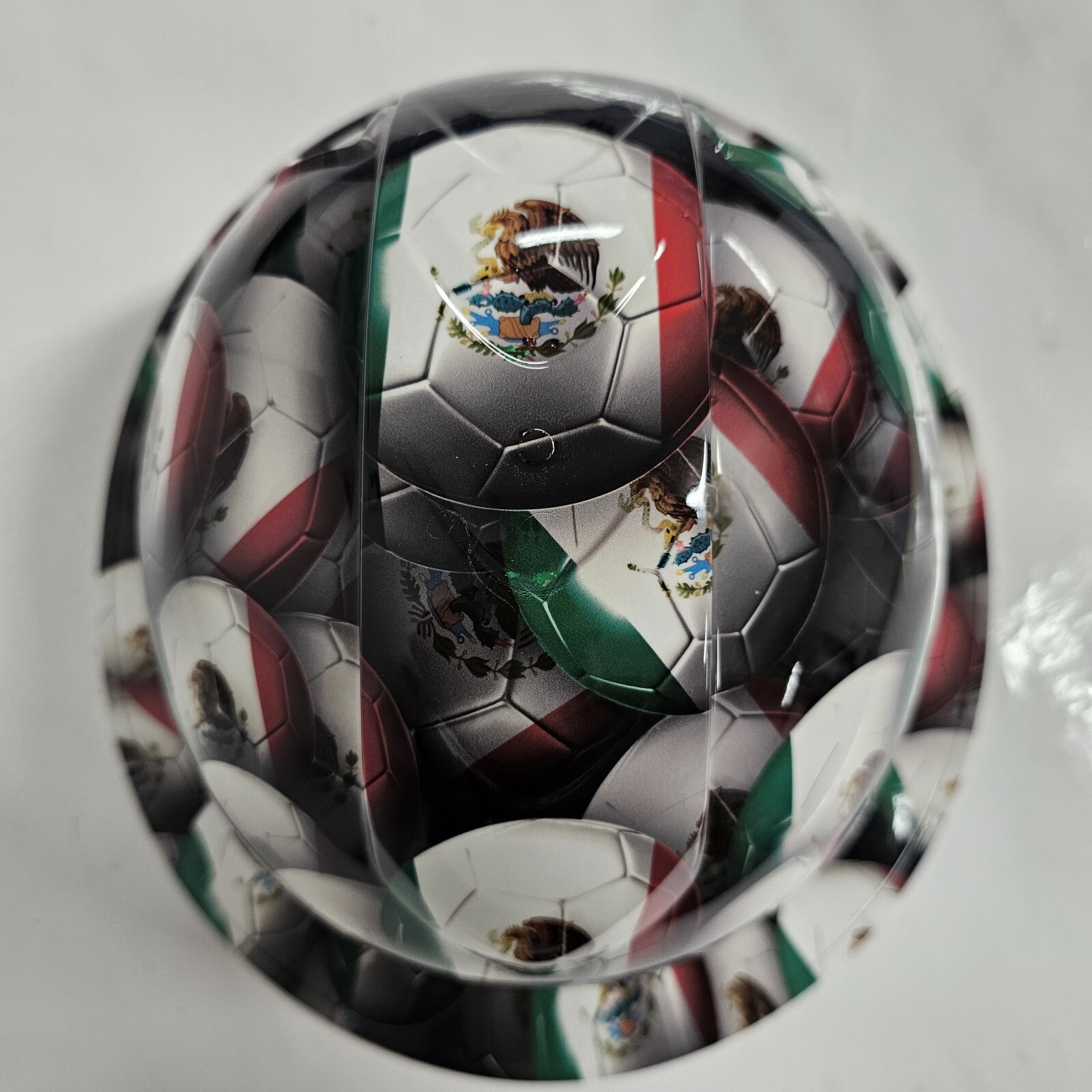 full brim hard hat custom hydro dipped IN MEXICO MEXICAN SOCCER BALLS NEW