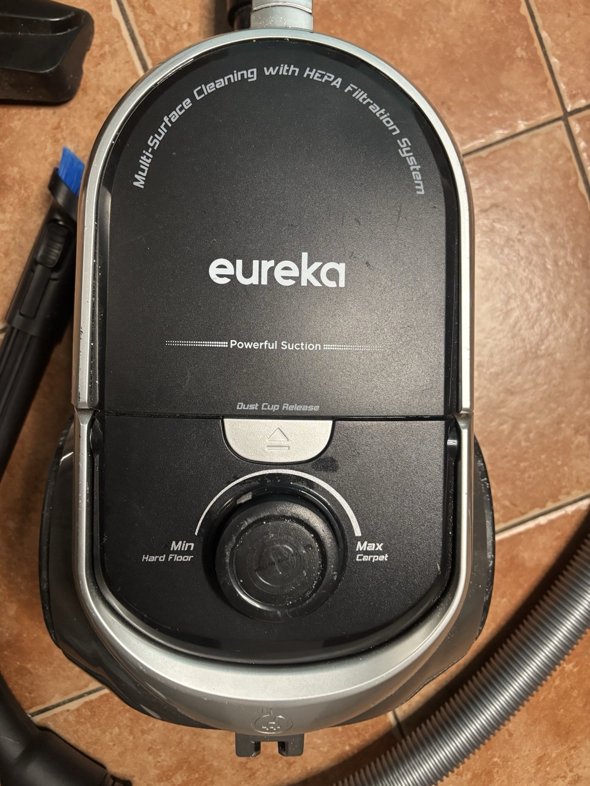 Eureka Bagless Canister Vacuum NEN180 Corded HEPA Multi-Surface Floor Tool Brush