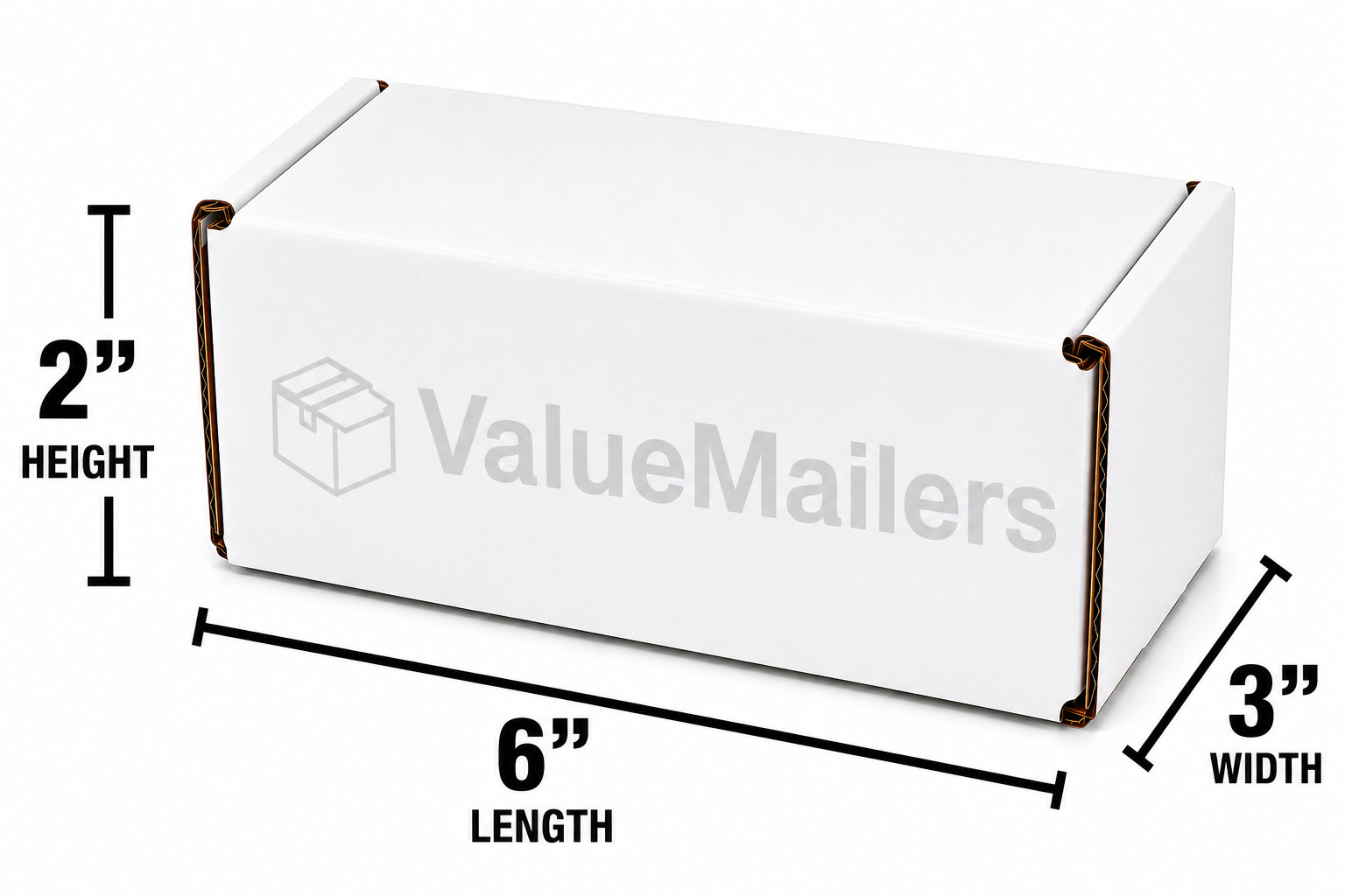 6x3x2 White Corrugated Mailers Shipping Packing Boxes Box Mailer 100 to 500