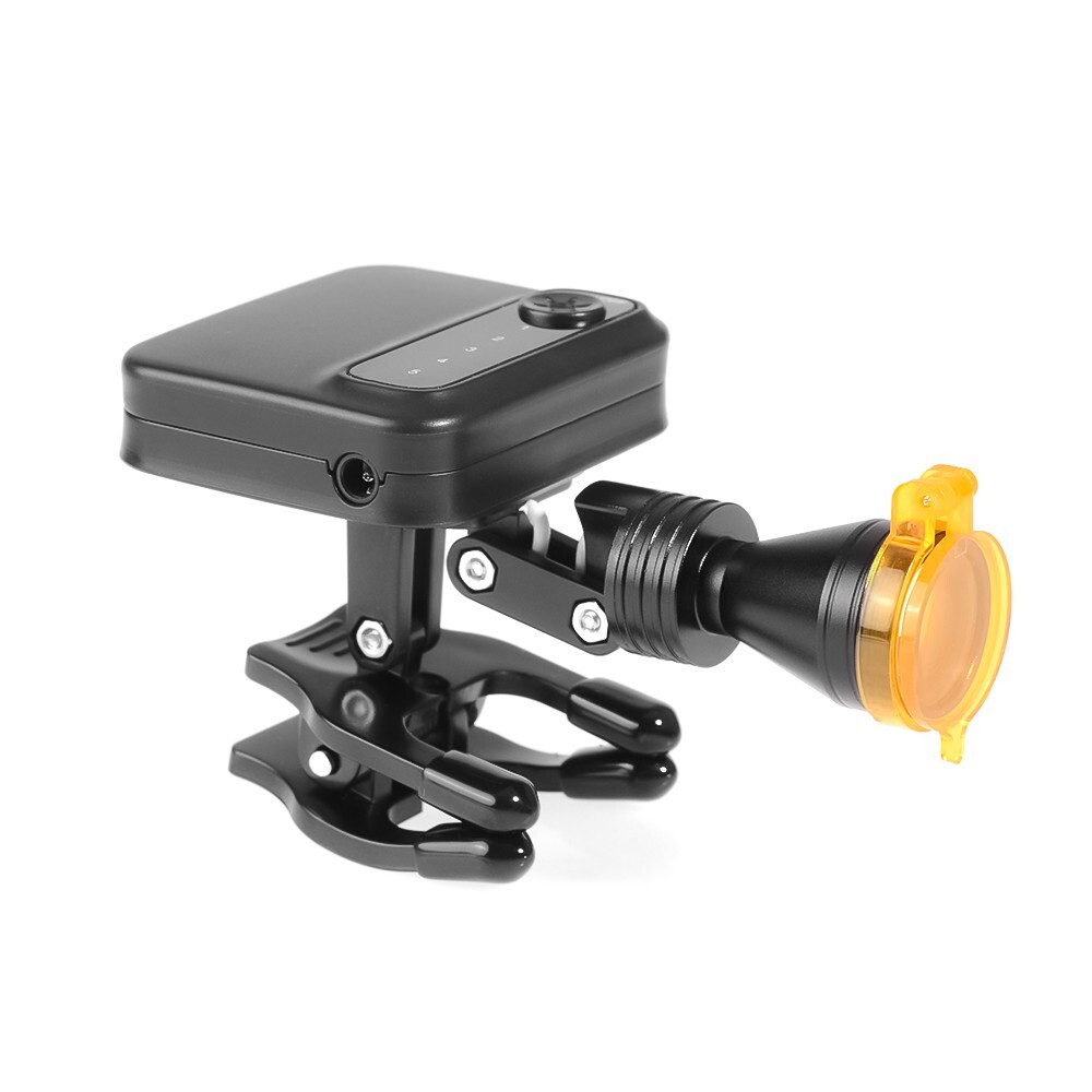Dental 5W LED Wireless Head Light with 2 Batteries Optical Filter for Glasses US