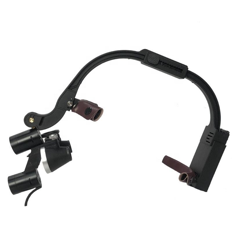 3.5X Dental Surgical Headband Binocular Loupes with 5W LED Head Light 2 Leds USA