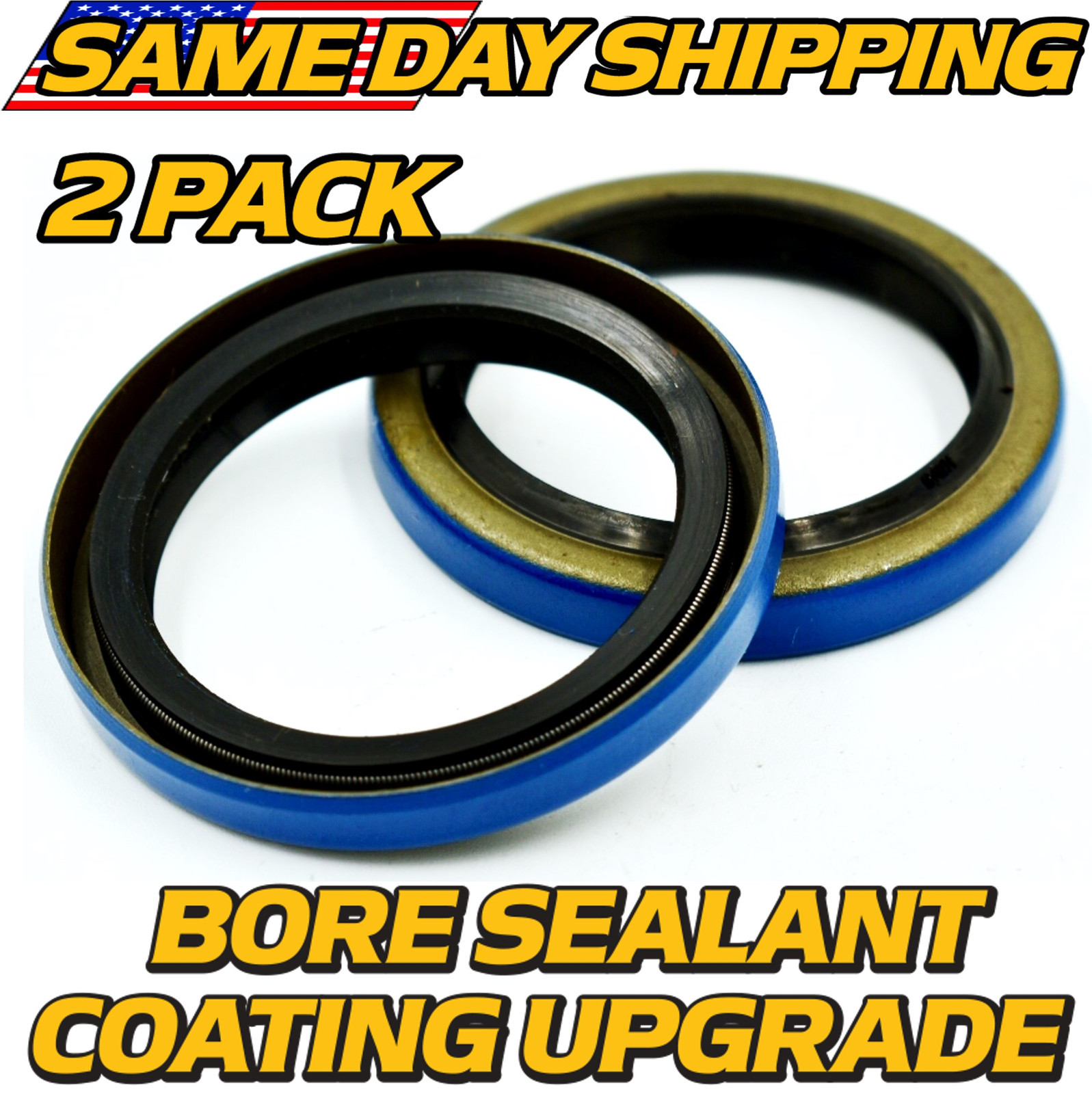 (2 Pk) Trailer Hub Grease Seal 15192TB (10-60) 1.50” ID x 1.987”OD 2000# Axles