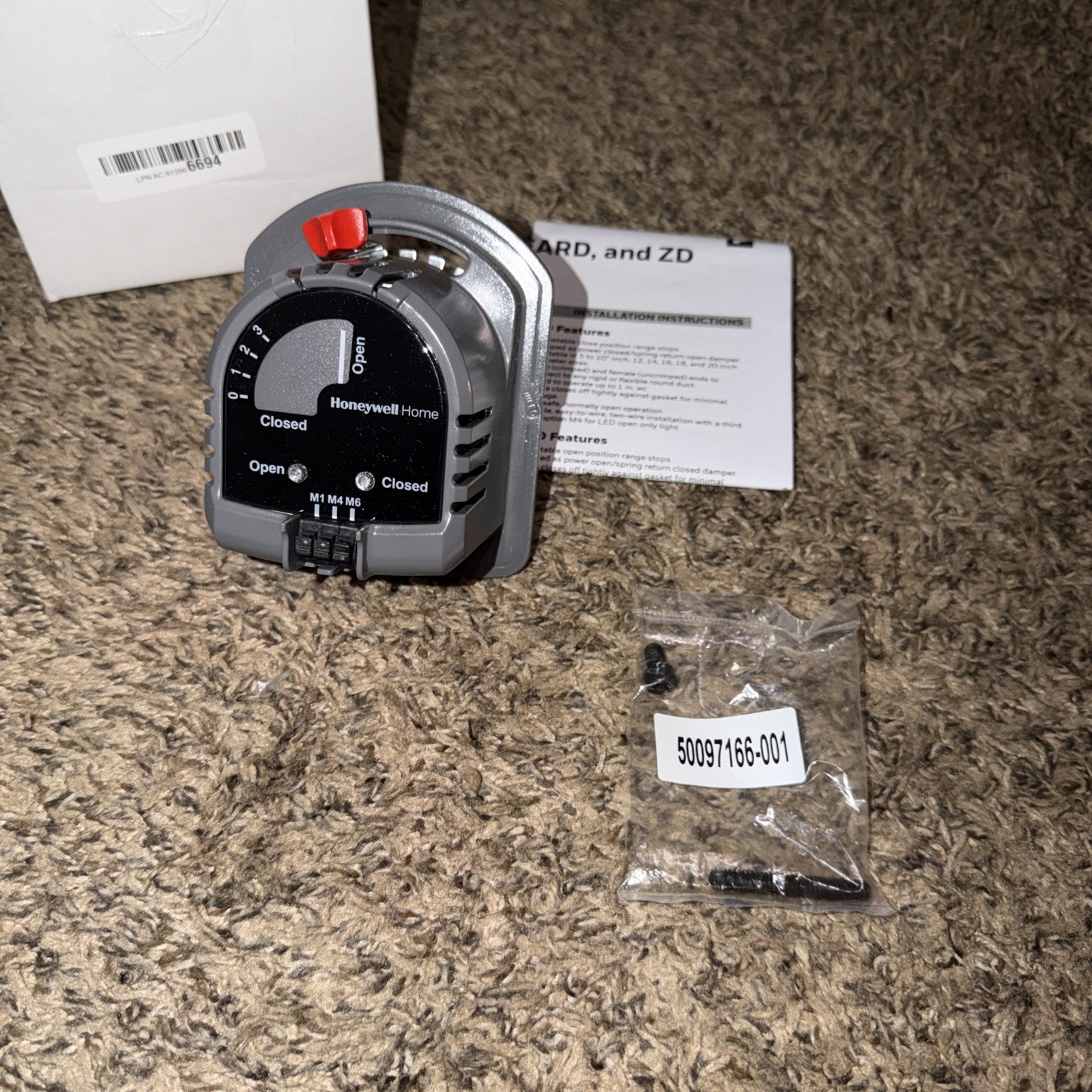 24V Zone Damper Actuator Motor M847D-ZONE/U for ARD ZD Dampers