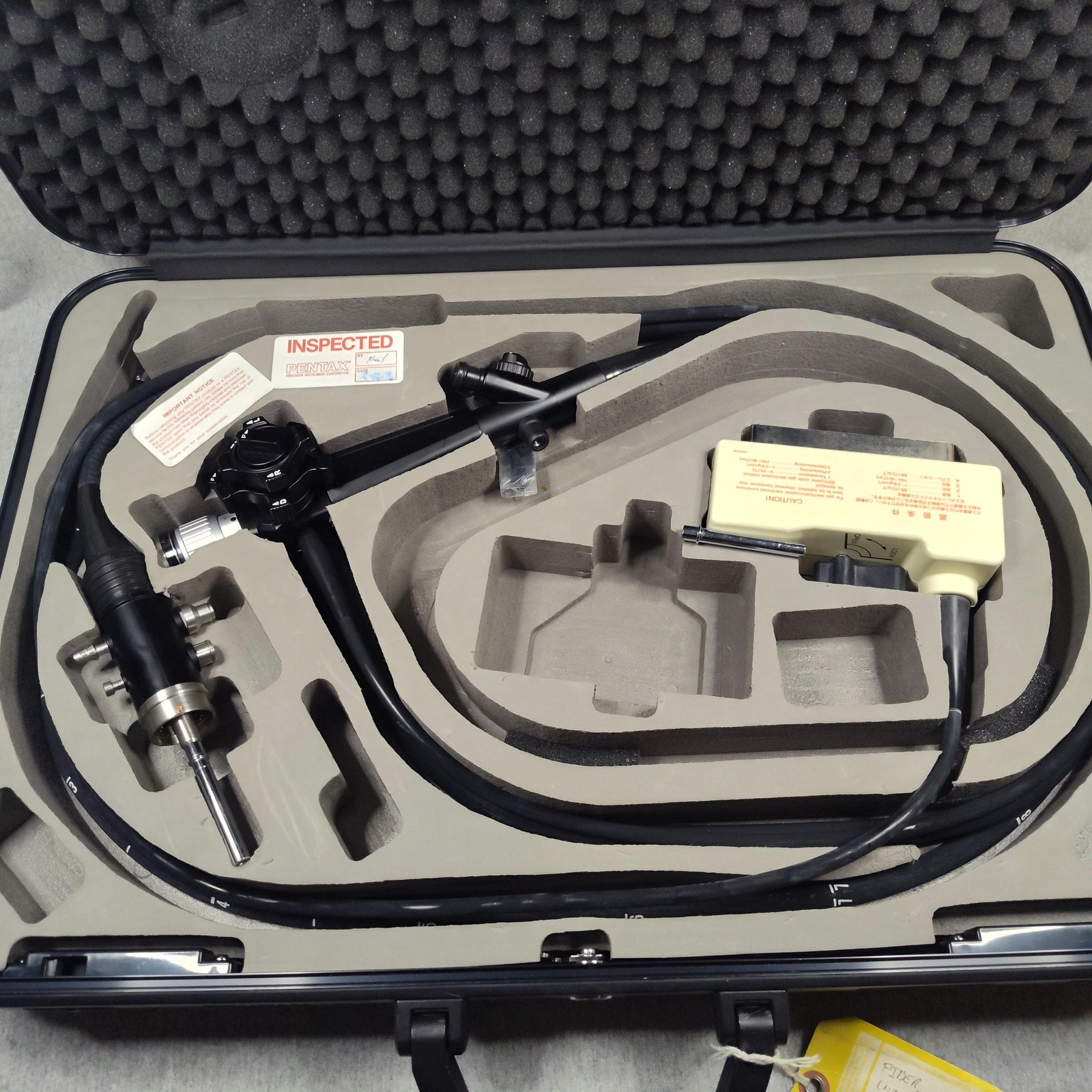 Vintage Pentax Fiber Ultrasoundscope Flexible Endoscope W/ Hard Case Black Unit