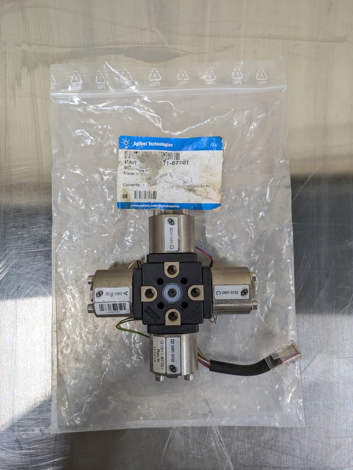 Agilent G1311-67701 MCGV Valve Assembly – Quaternary Pump – 1100/1200 HPLC