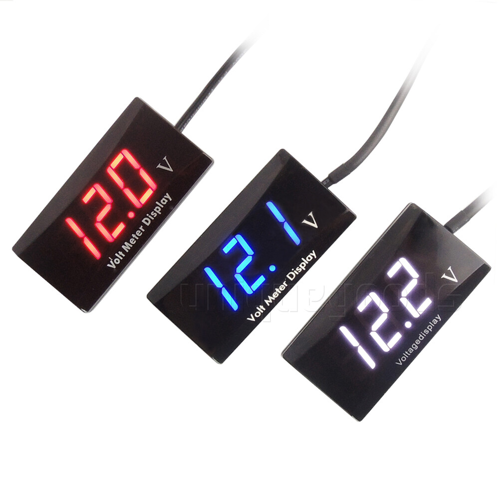 DC 5-30V LED Digital Voltage Panel Meter Voltmeter For Car Motorcycle 12V 24V