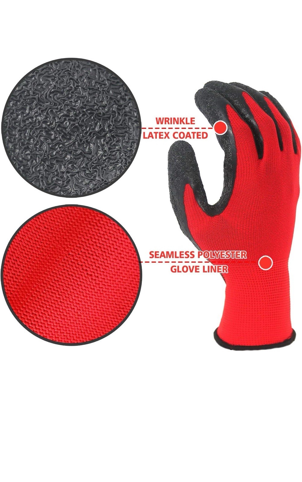 Ultimate Micro Foam Nitrile Grip Coated PROTECTIVE WORK GLOVES Cut Resistant