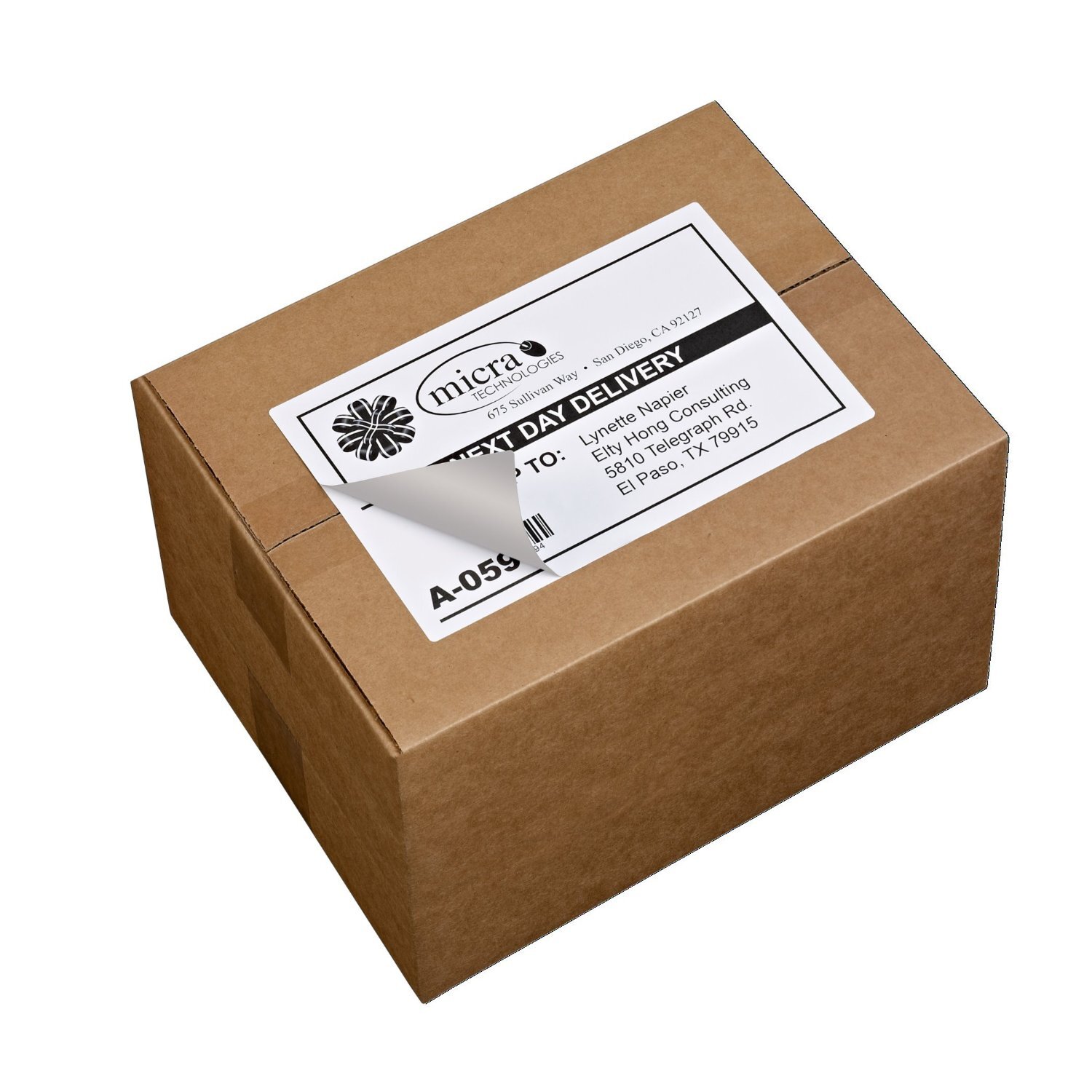 200-20000 Premium 8.5×5.5 Round Corner Shipping Labels Half Sheet Self Adhesive