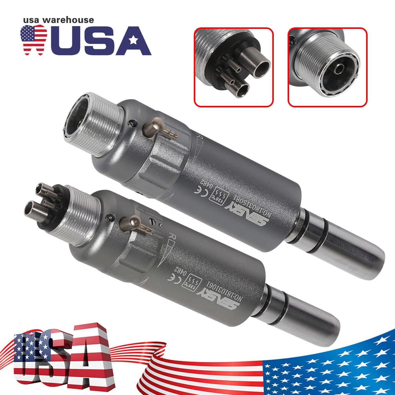 Dental Slow Low Speed E-type Air Motor Micromotor 4/2 Hole Handpiece NSK Style