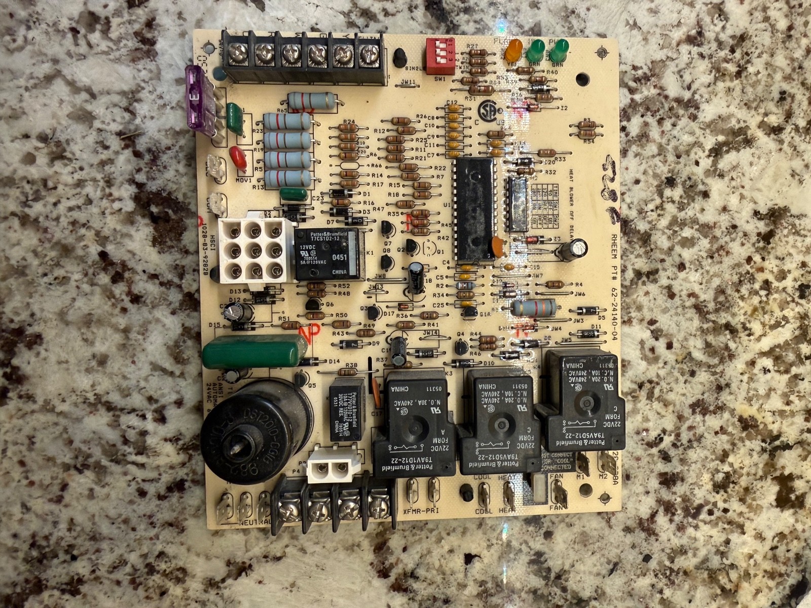 RHEEM Ruud 62-24140-02 Furnace Control Board 1028-928 622414004 6224140 30 DAY