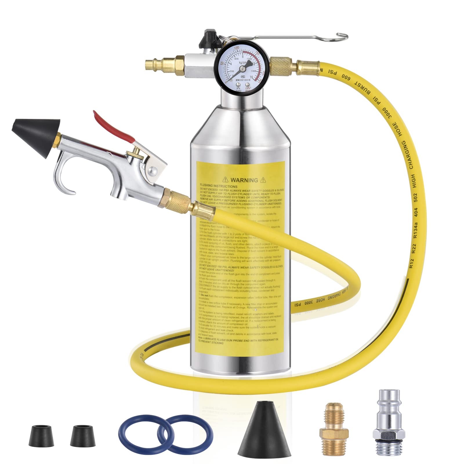 AC Flush Kit,Car Air Conditioner System Clean Canister Flushing Tool Set,Car …