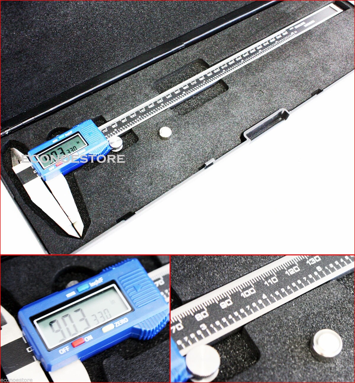 12″ LCD Screen Digital Vernier Caliper Micrometer Frac/MM/SAE Manufacturing