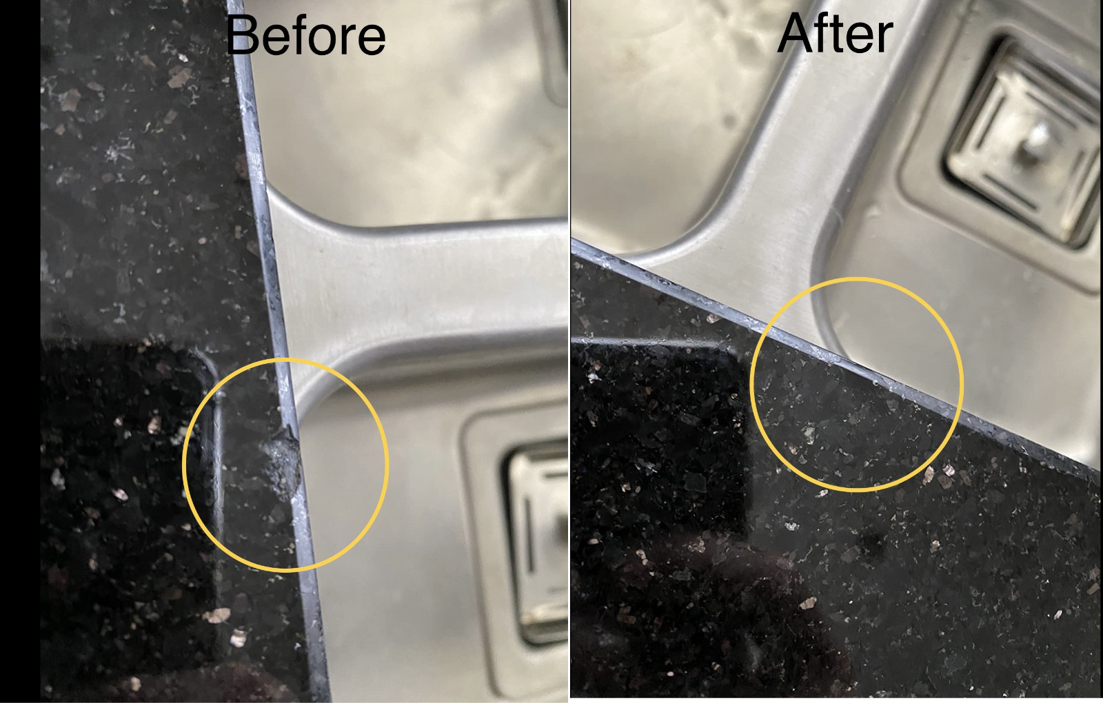 BLACK ACRYLIC REPAIR KIT – FOR GRANITE, MARBLE, TILE, QUARTZ. AND PORCELAIN