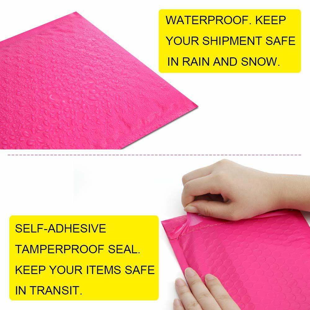 Pink Poly Bubble Padded Shipping Mailers #000 #00 #0 #CD #1 #2 #3 #4 #5 #6 #7