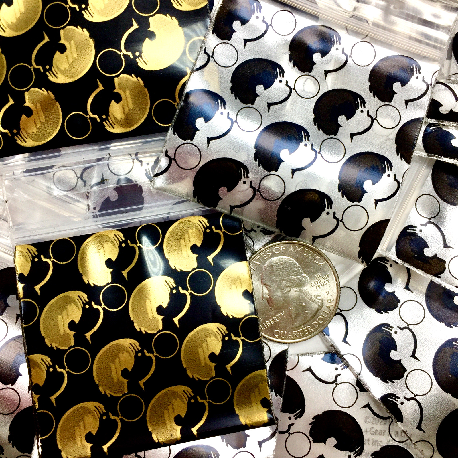 BaggiesSince1987 – 2020 Design Zip Bags METALLIC PRINT Choose DSN, READ DETAILS