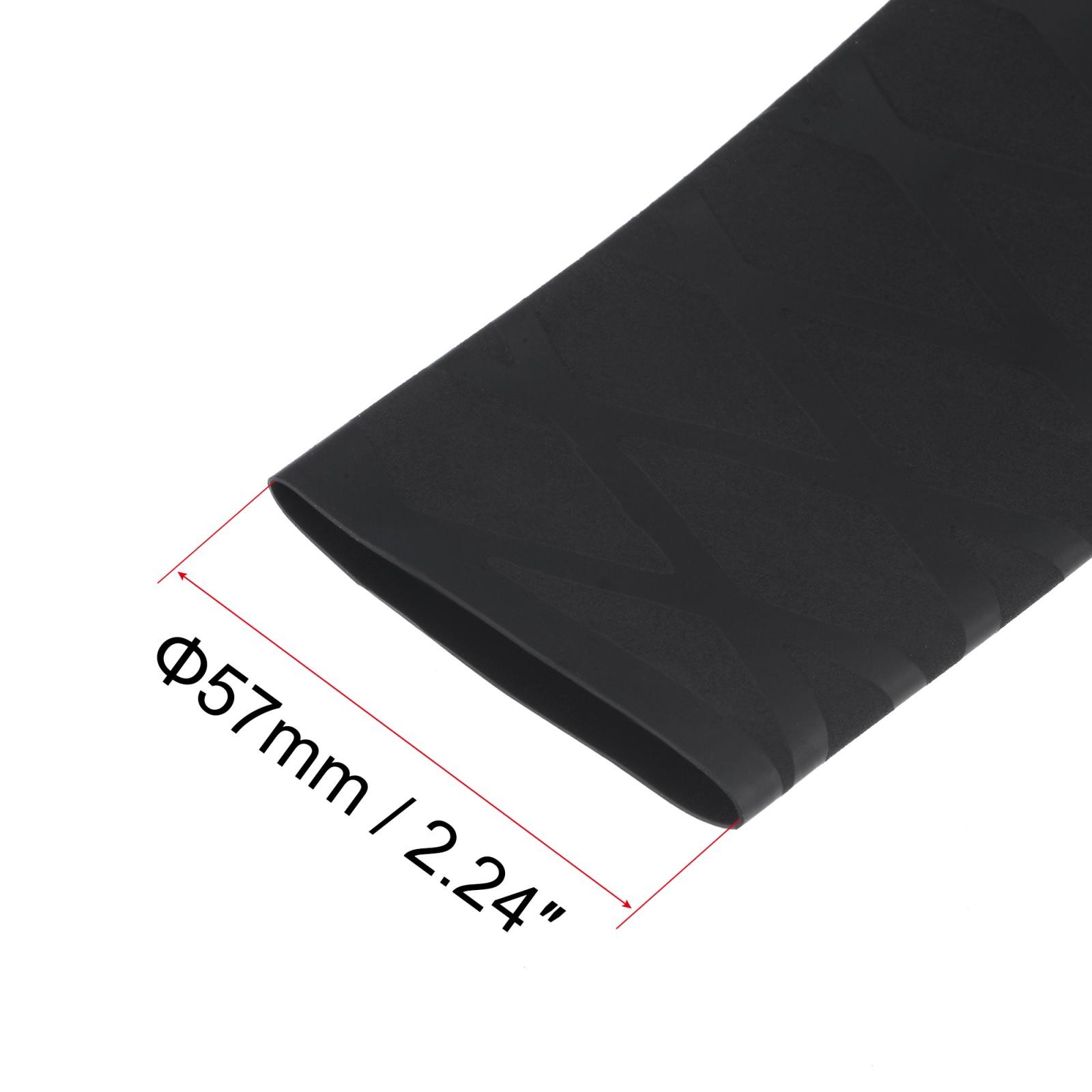 Heat Shrink Wrap Tubing for Rod, 35mm Dia 57mm 1.6ft 1.7:1 Black