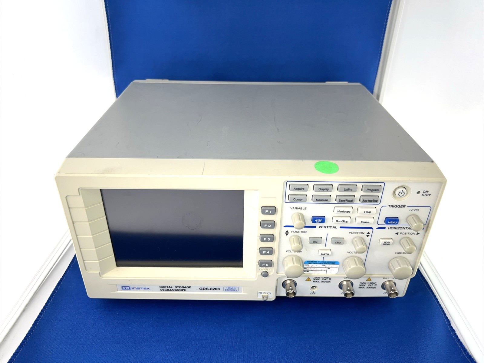 GW Instek GDS-820S 150MHz 2-Channel Digital Storage Oscilloscope Tested Working