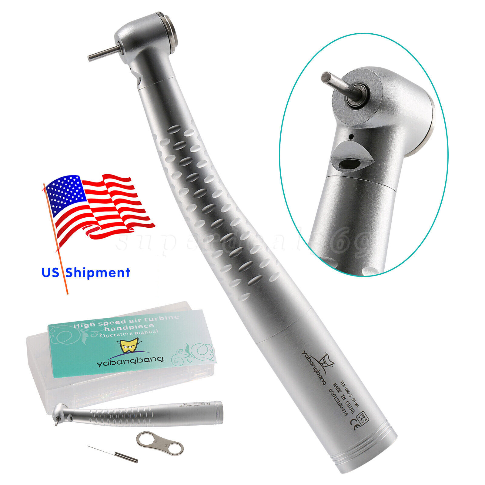 Dental Fiber Optic Handpiece Standard Head fit Kavo Multiflex LED Coupler SA