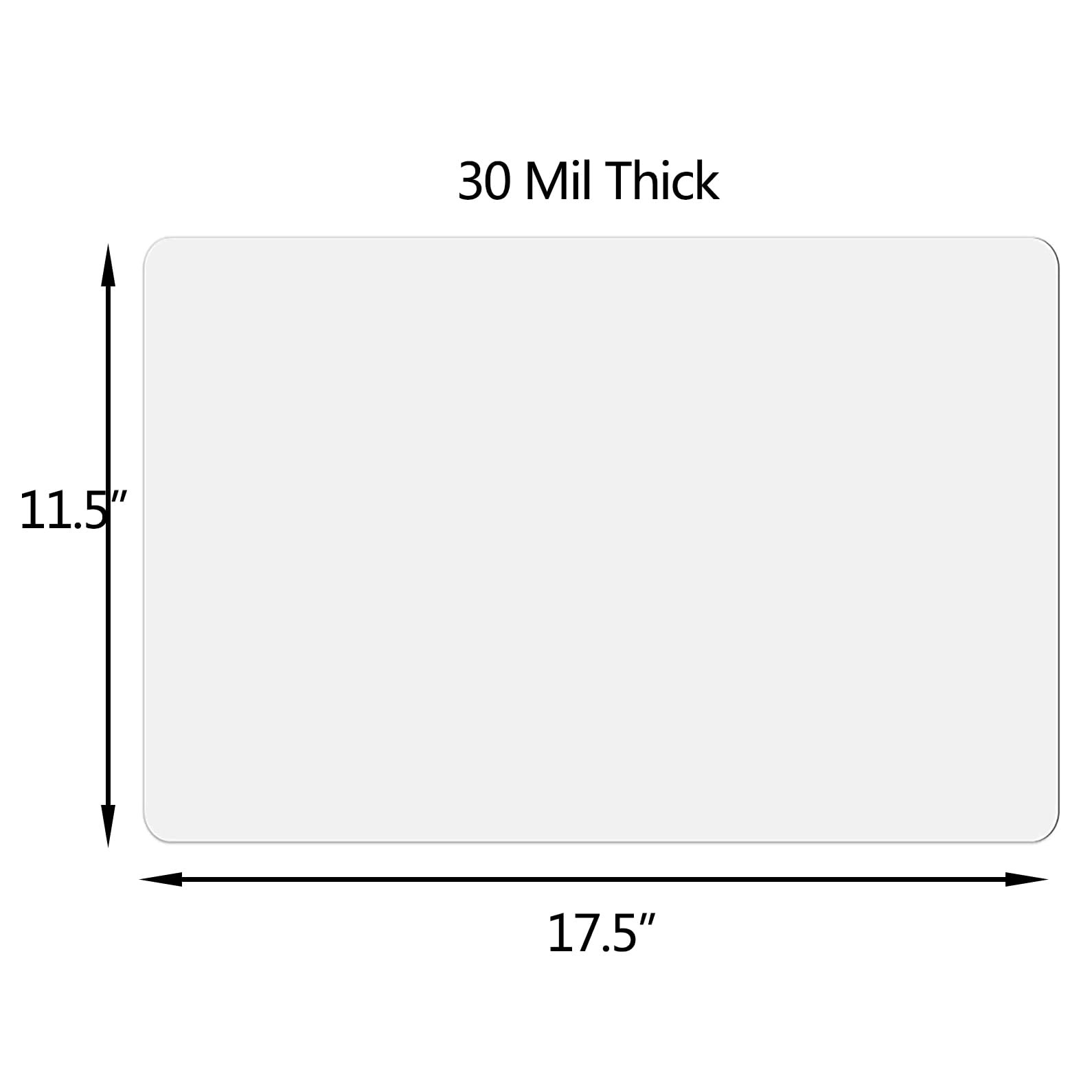 Car Magnetic Sheet, Large Blank White Magnet Sign 11.5″ x 17.5″ 30 Mil, WHITE