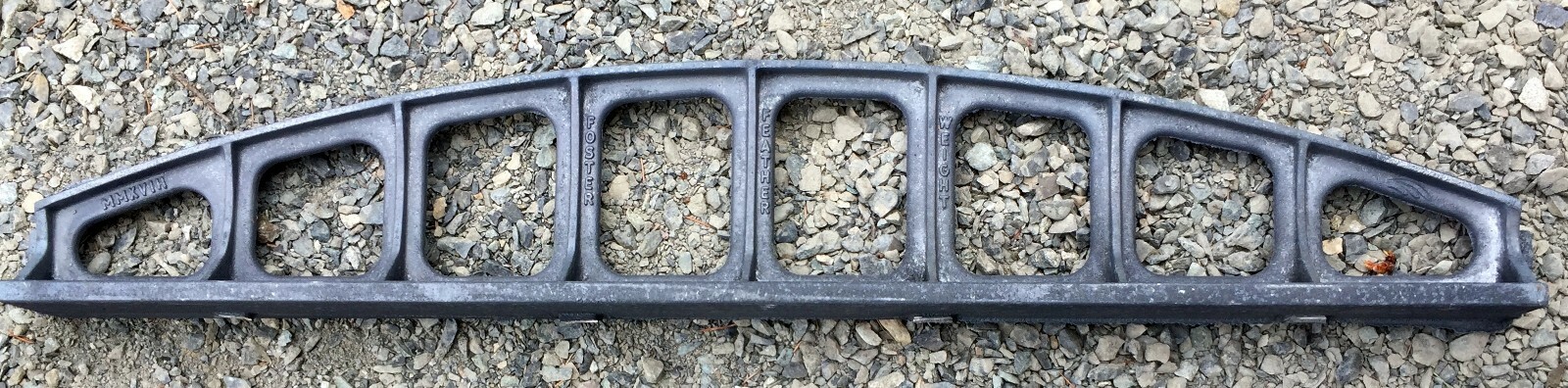 36″ Lightweight Cast Iron Camelback Straight Edge Featherweight Raw Casting