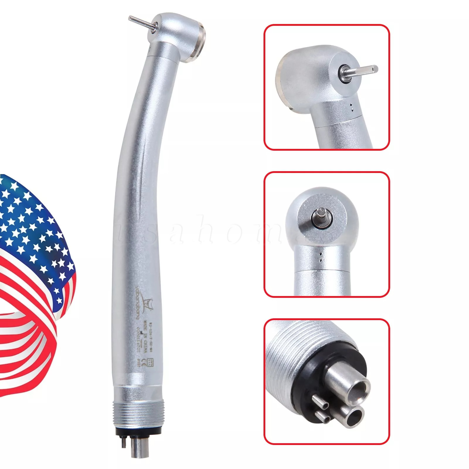 10 Packs NSK Style Dental High Speed Handpiece Push Button 4Hole Air Turbine USA