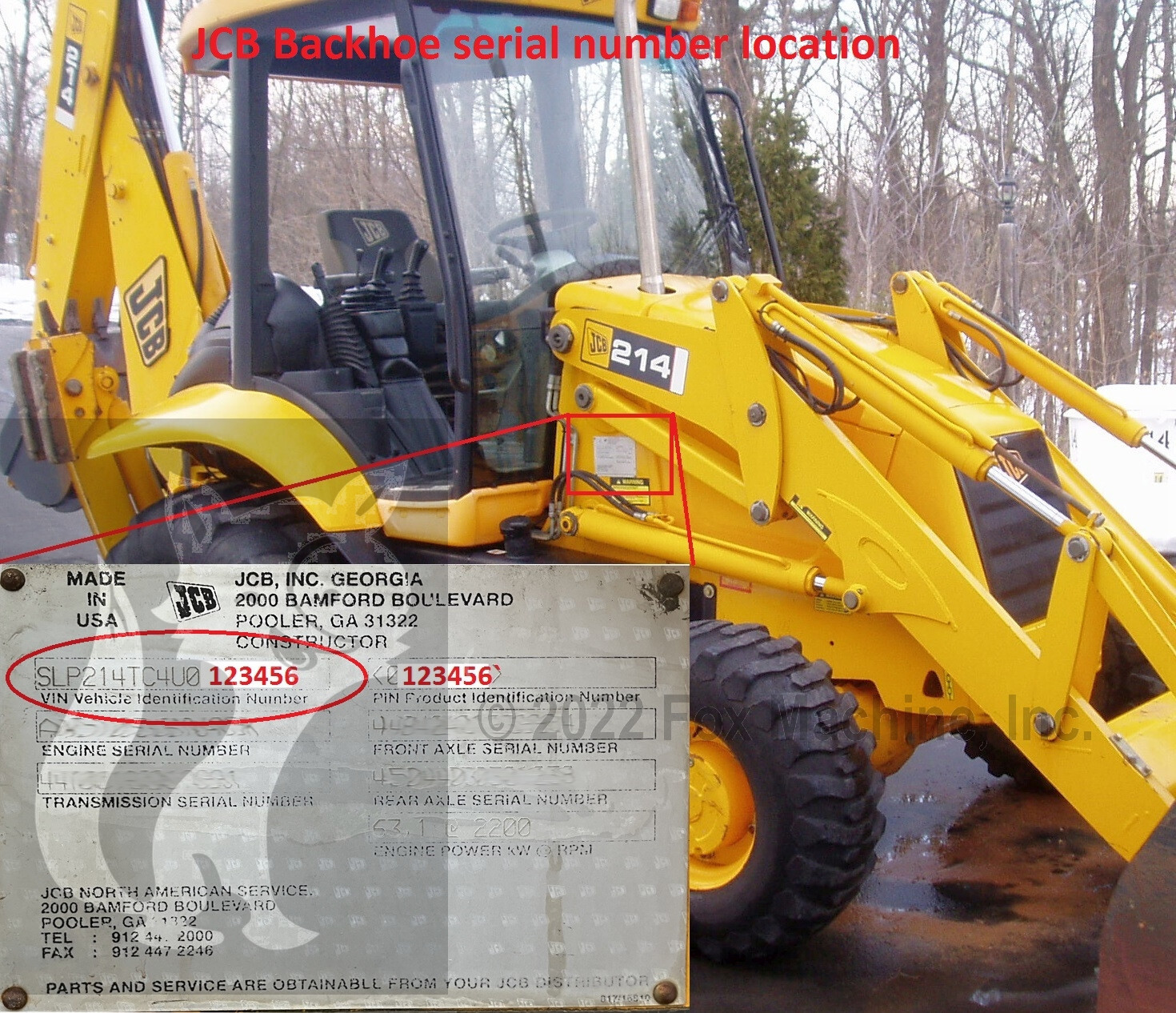 Whole Machine cylinder Seal Kit for JCB 214, 214S, 214E Serial Number Required