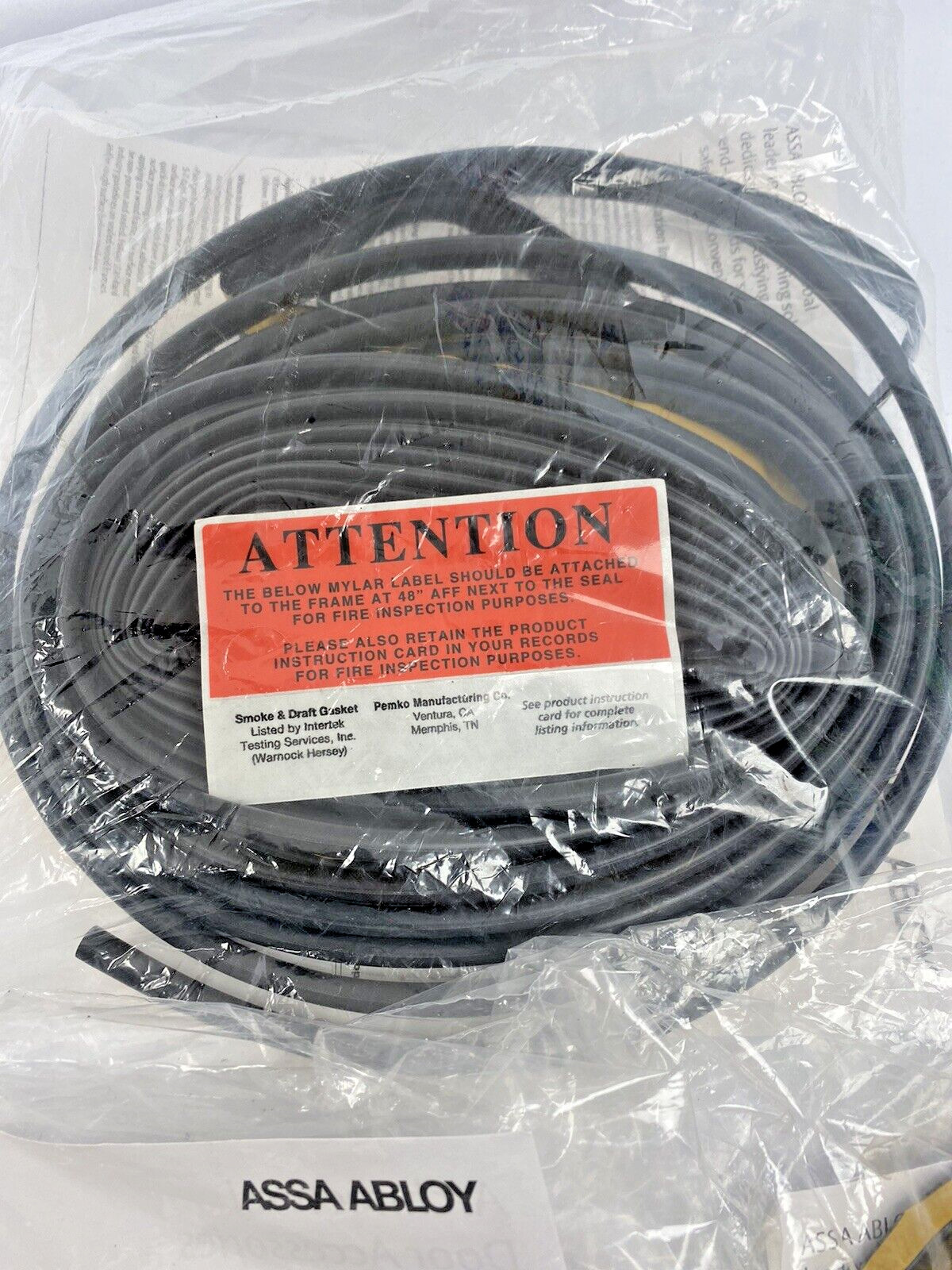 S88BL25 ASSA ABLOY BULB SEAL 1/4″(6.4mm) HEIGHT – 1/2″(12.7mm) WIDTH