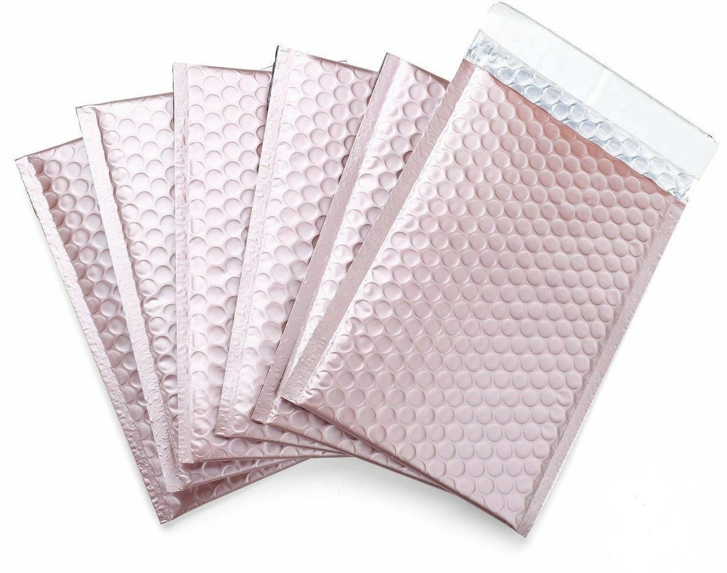 8.5×12 #2 Matte Metallic Bubble Mailers – Padded, Self-Seal, Waterproof, Durable