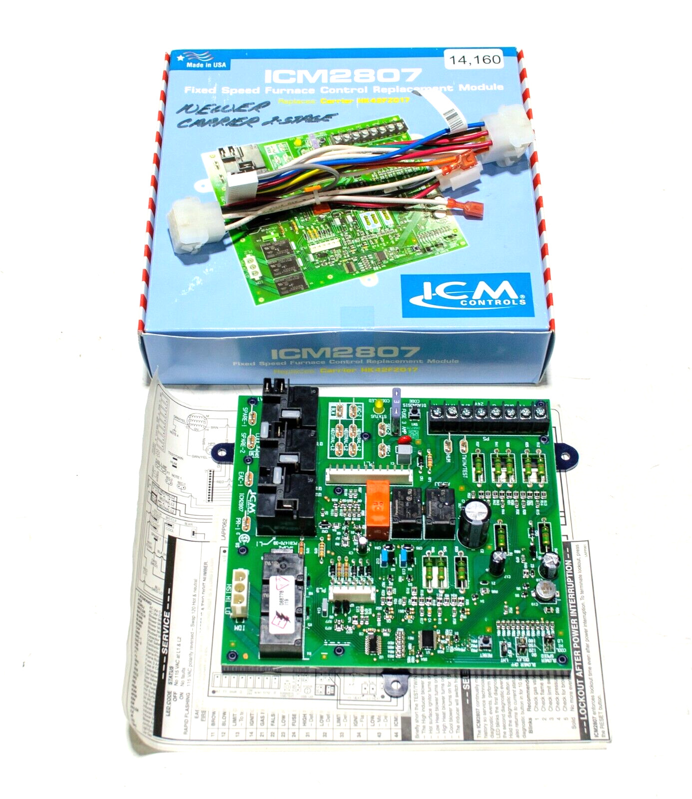 ICM Controls ICM2807 Fixed Speed Furnace Control Board