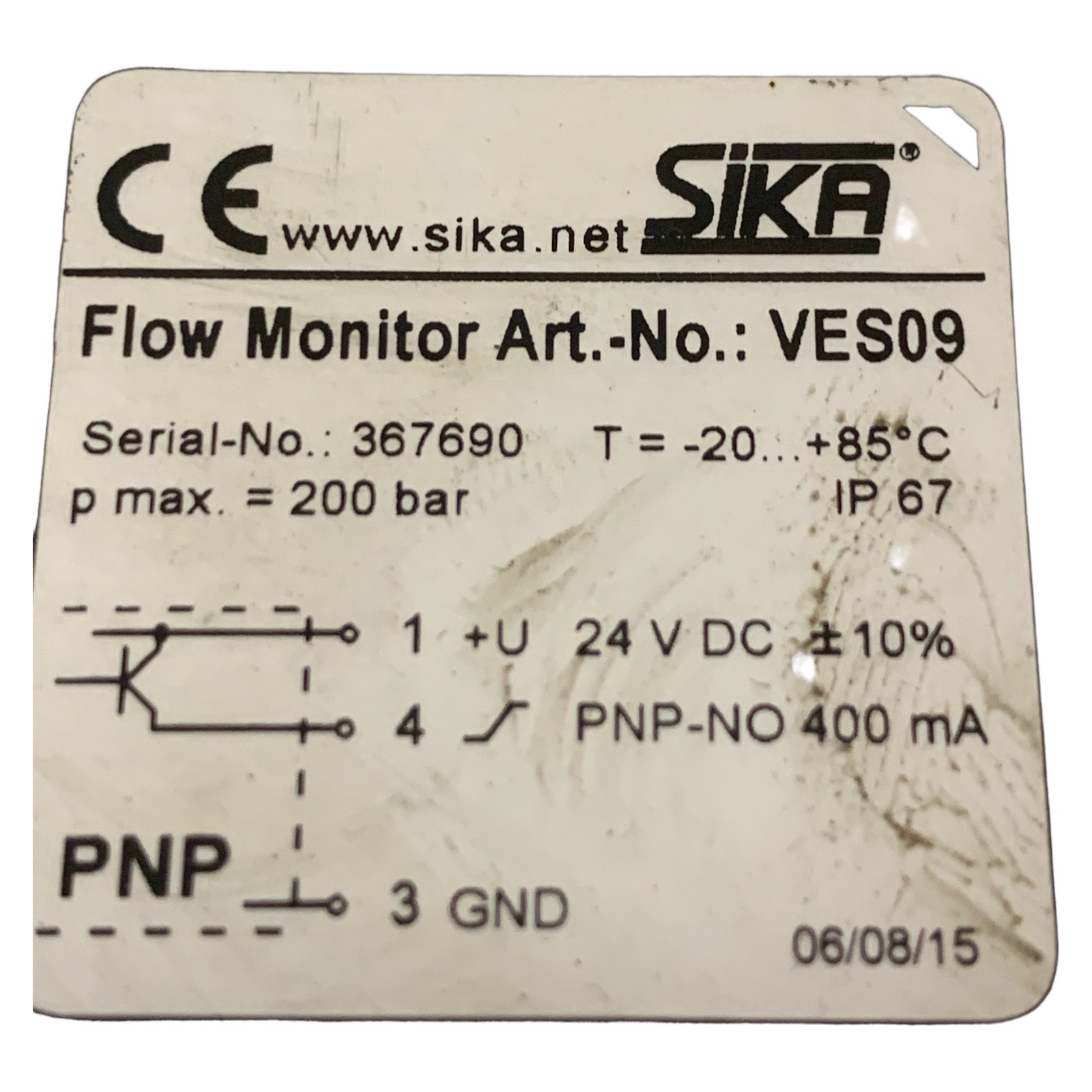 SIKA VES09 Flow Monitor 367690