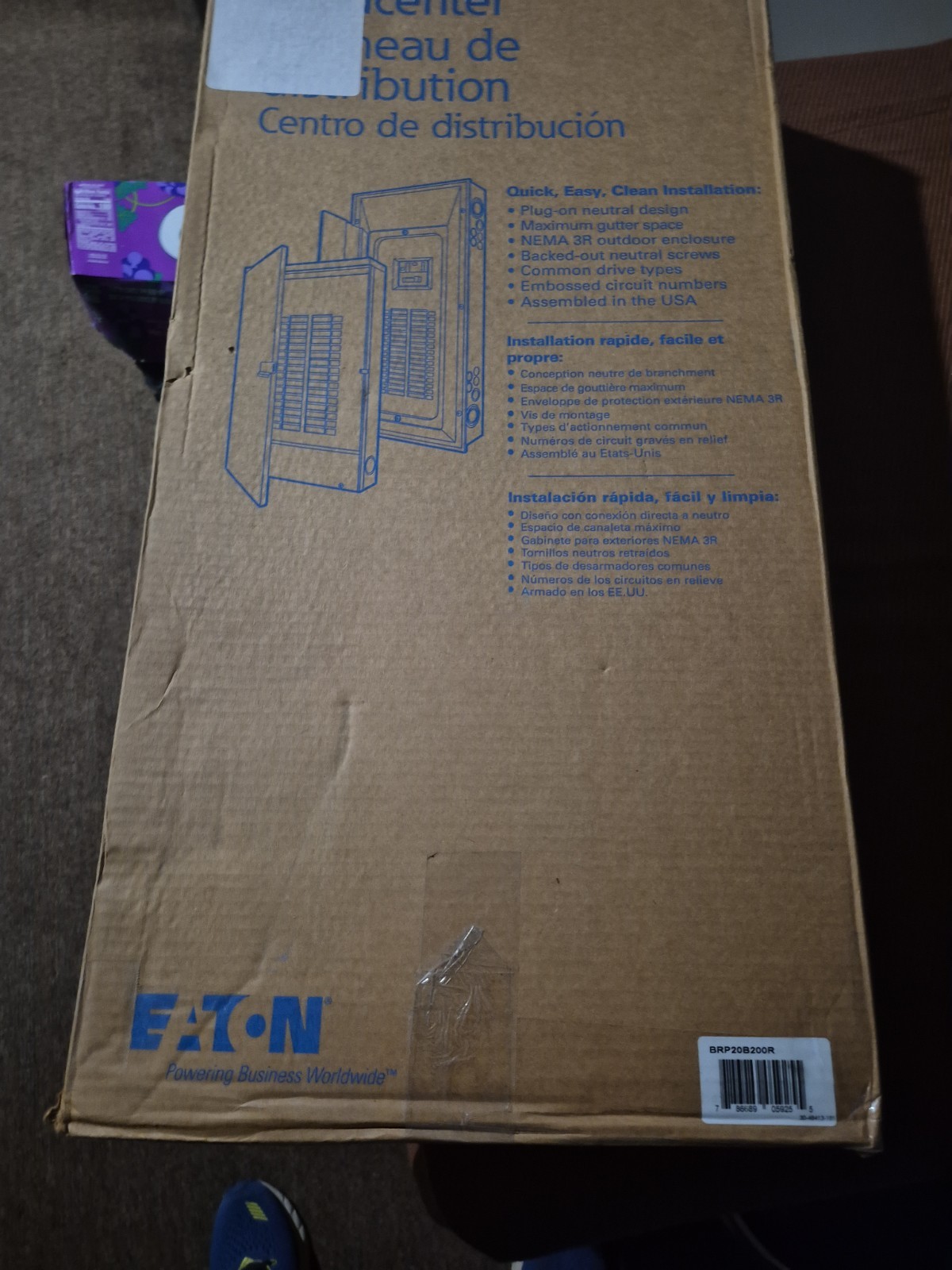 Eaton BRP20B200R 200A 240V Load Center