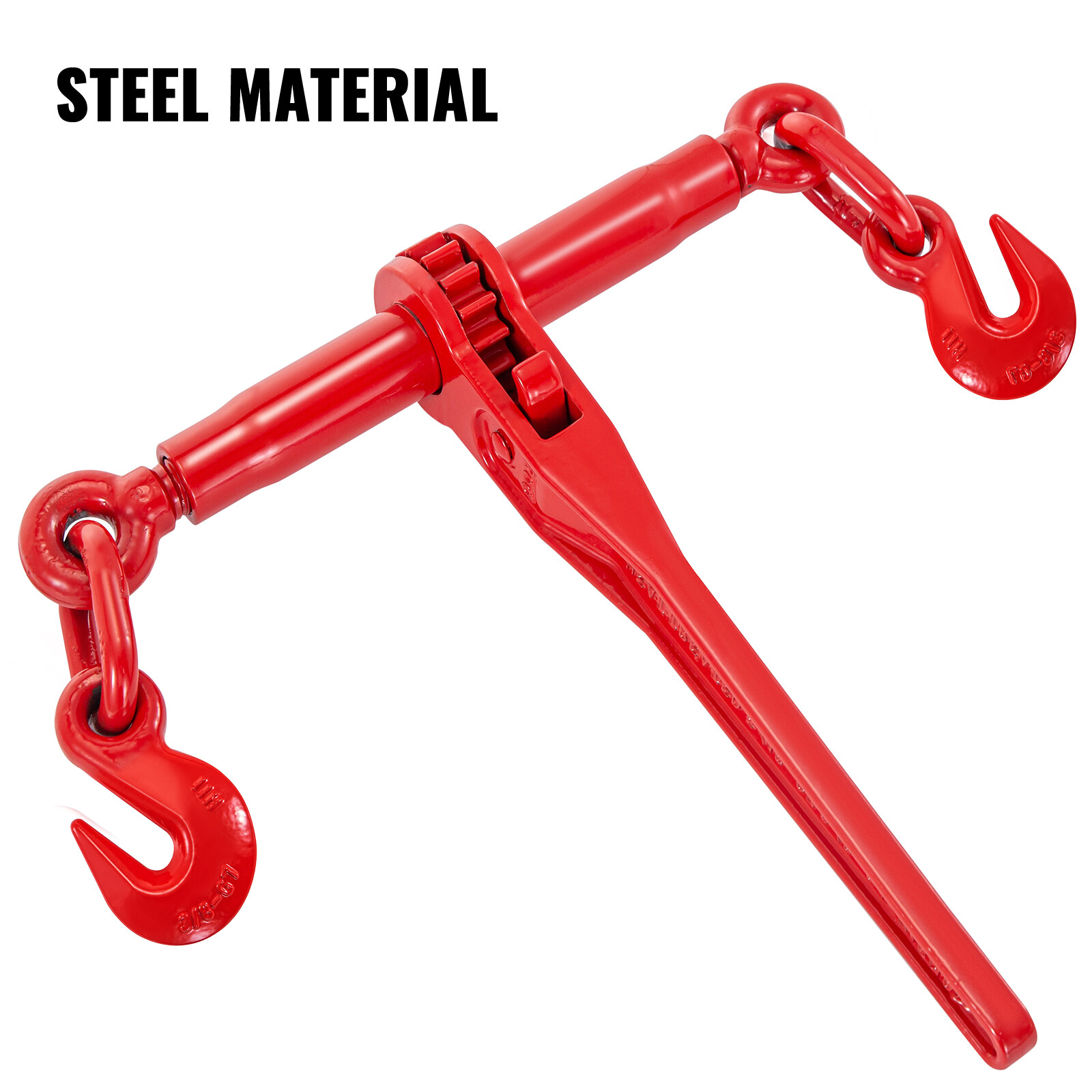 VEVOR 4 Pack Ratchet Binder 3/8″-1/2″ Chain Load Binders 9215lbs for Tie Down