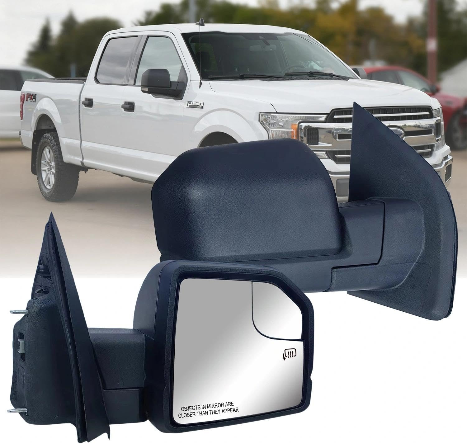 Replacement Passenger Right Side Door Mirror Manual Folding Power Glass No Heate