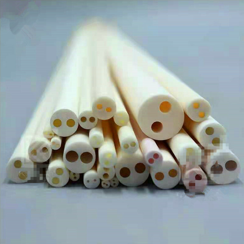 1Pc 99% Alumina Corundum Ceramic Tube High Temperature Resistance 2/3/4/20 Holes