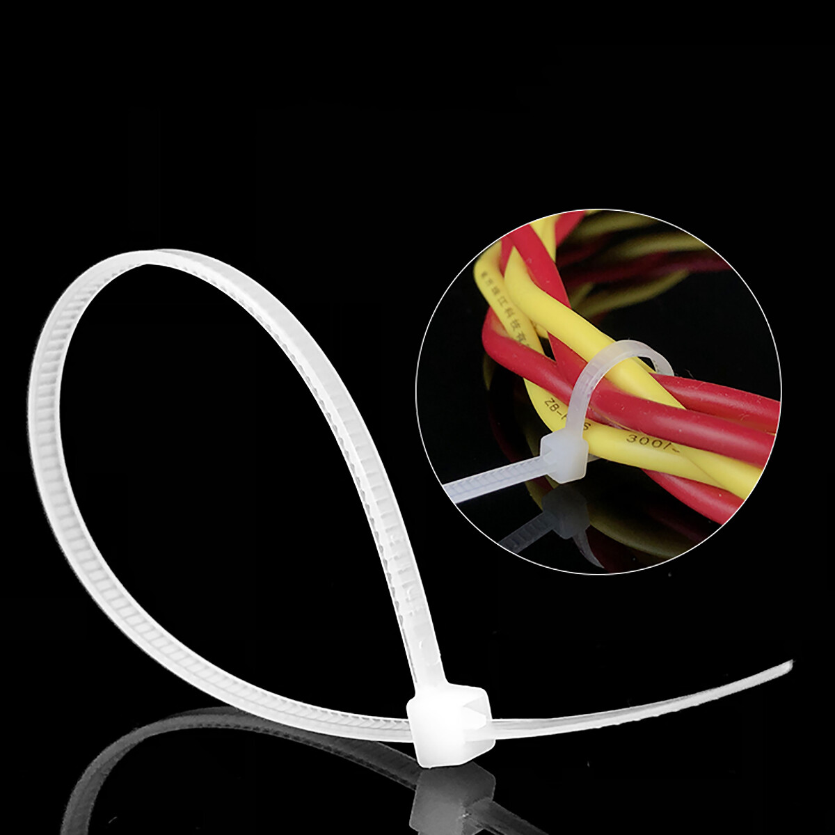 Plastic Cable Zip Ties Width 4mm/Long 100 120 200 250 300mm Nylon Tie Wraps UV
